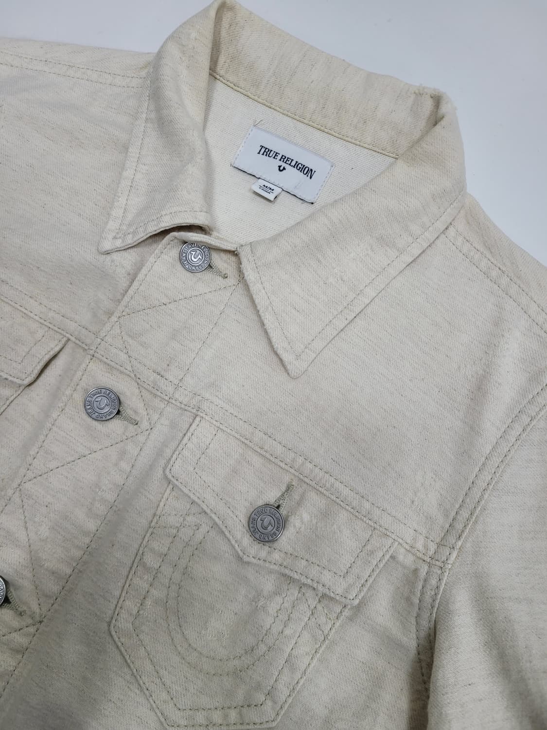 트루릴리전 데님 트러커 자켓 / 여 M 아이보리 
 상품이미지4