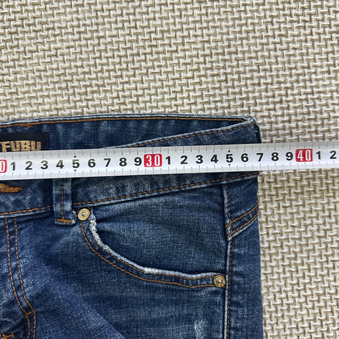 67 푸부 여성 진청 워싱 데님 청바지 0512D 상품이미지5