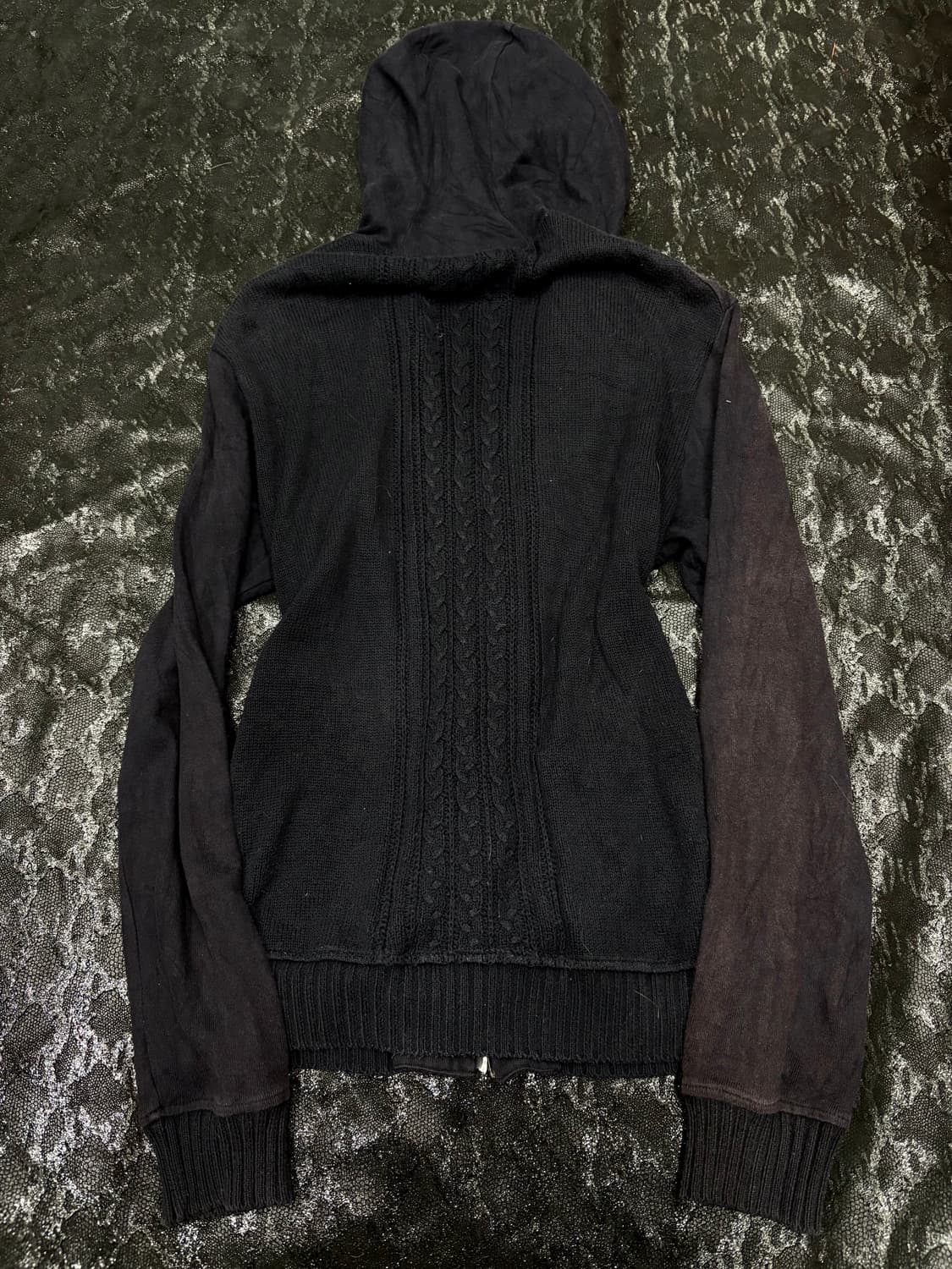“COMME CA MEN” Deep Navy Knit Detail Hoo 상품이미지6