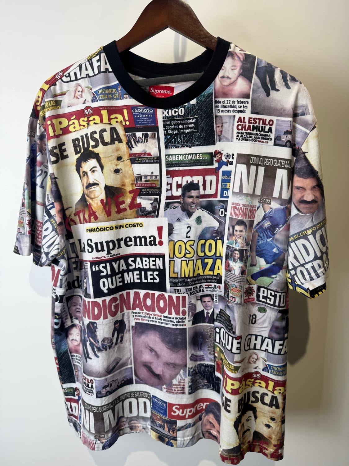 슈프림 헤드라인 프린트 티셔츠  상품이미지2