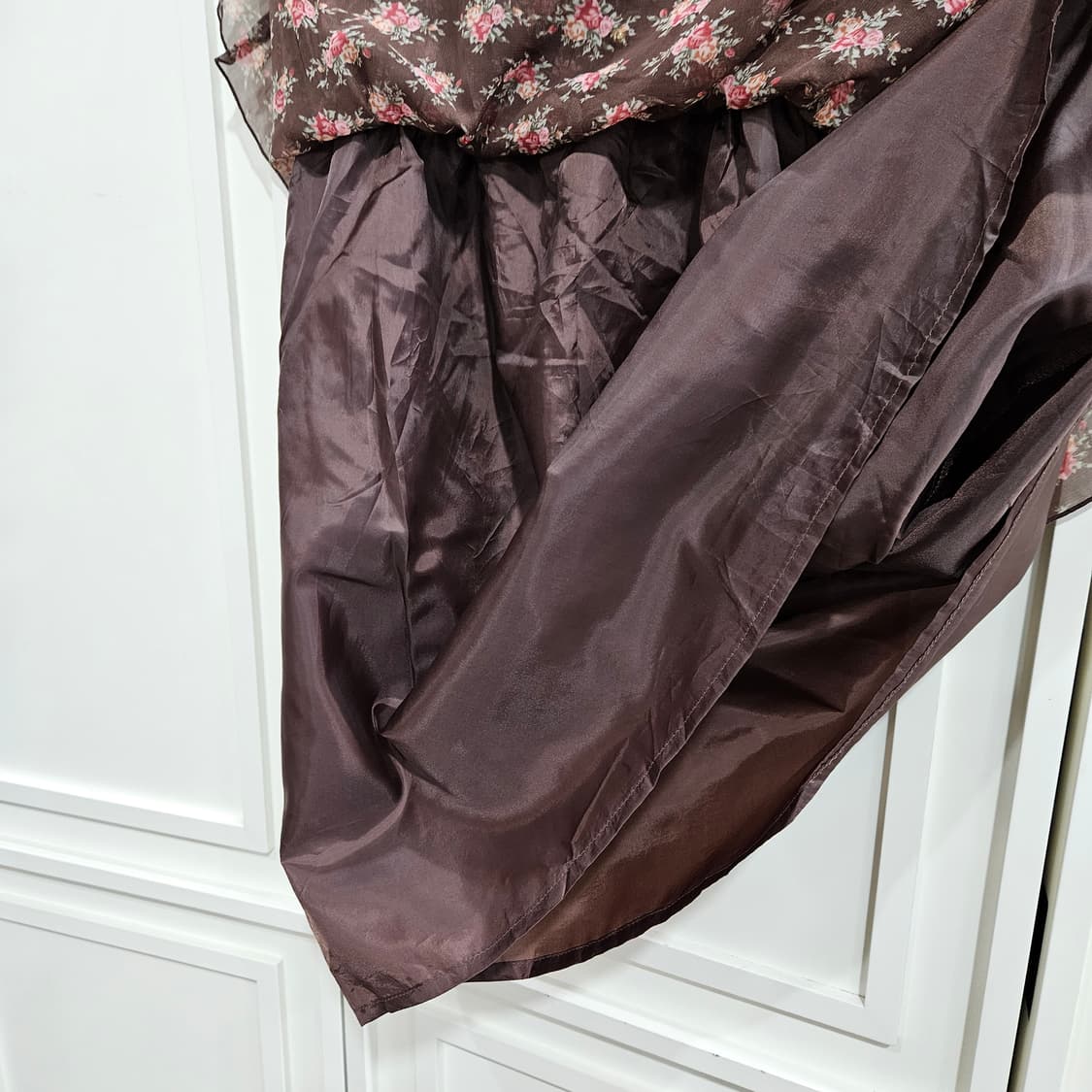 리즈리사 플라워 초코쉬폰 원피스 상품이미지7