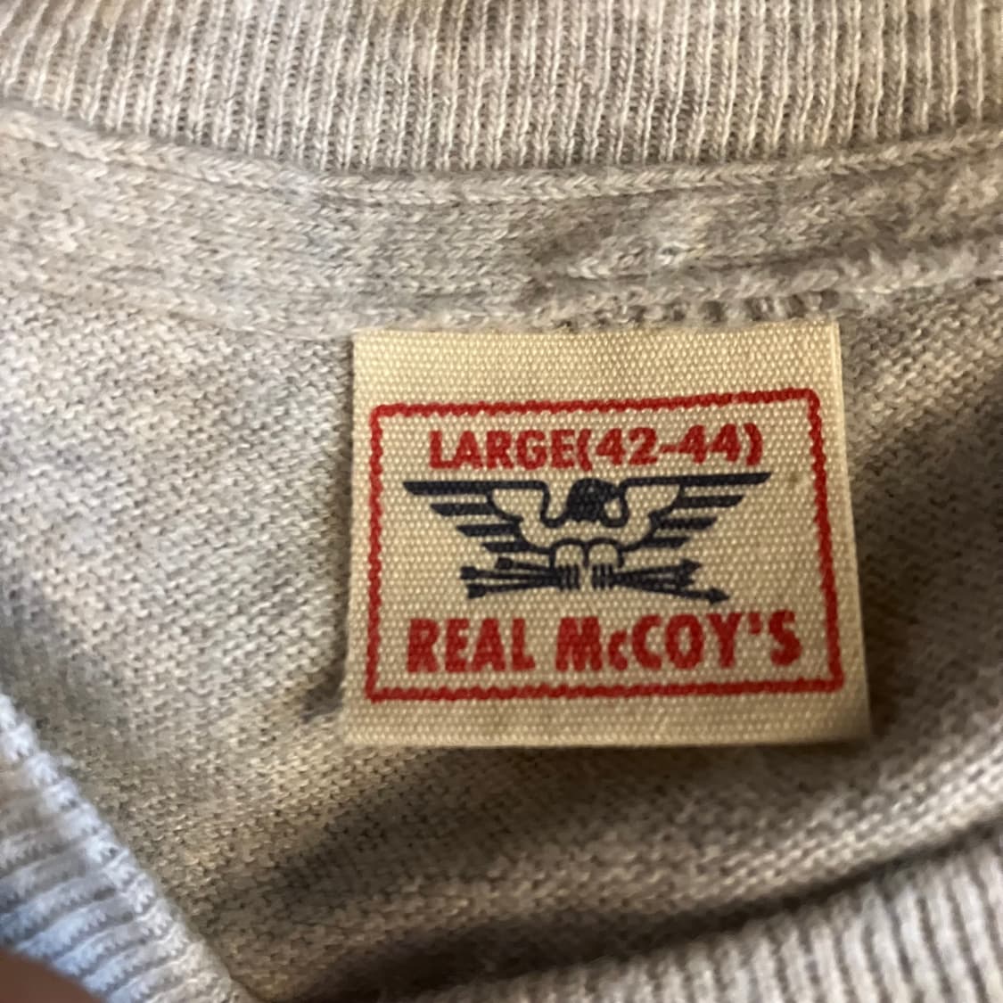 리얼맥코이 플라잉 타이거즈 하프셔츠 L(42-44) 상품이미지6