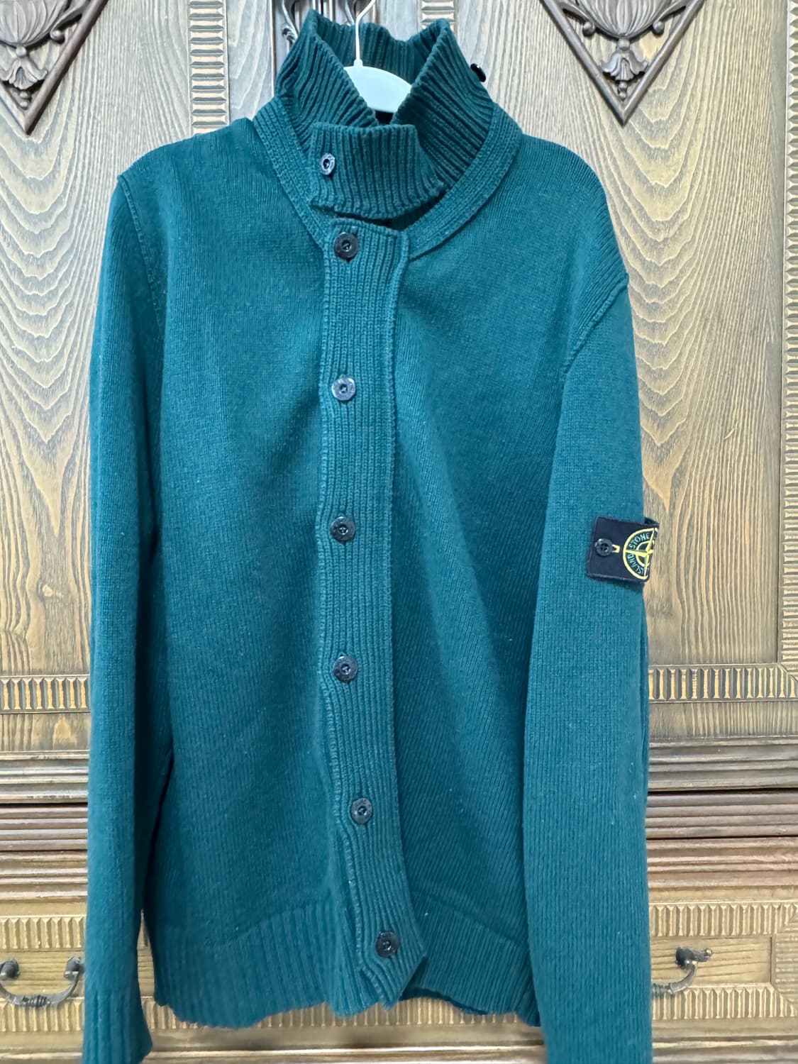 스톤아일랜드 니트가디건 그린 상품이미지1