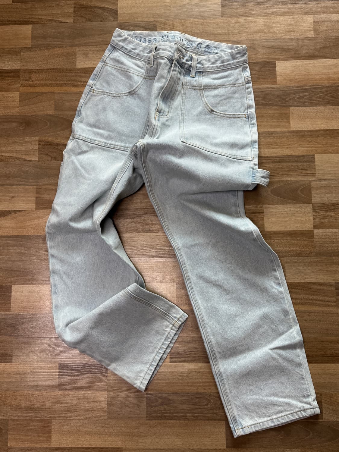 플라스틱 프로덕트 페인터 데님 팬츠 s (스틸 블루) 상품이미지2