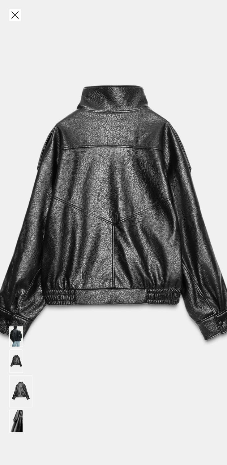 자라 페이크 레더 점퍼 상품이미지2