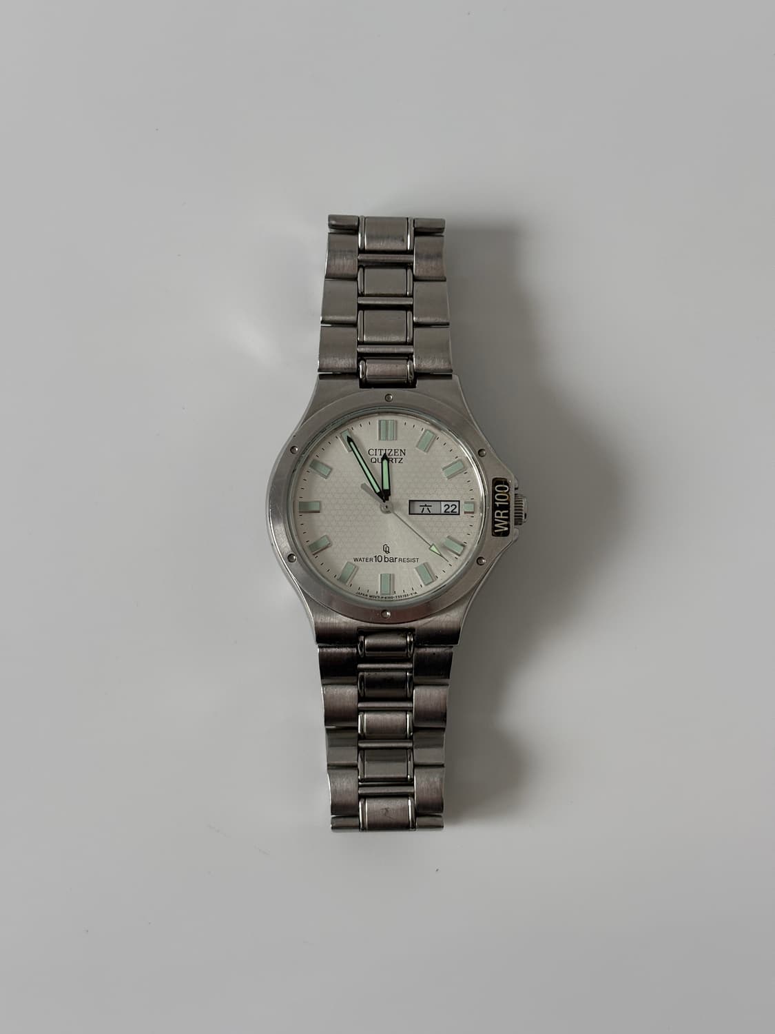 빈티지 시계 1990년대 실버 쿼츠 남성 상품이미지3