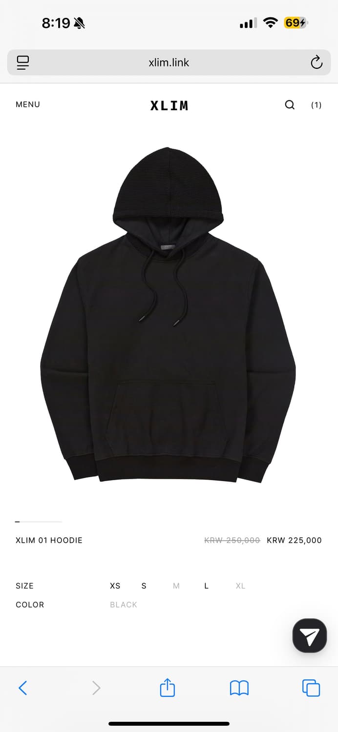 L 엑슬림 시퀀스 ep.9 01 후드티 hoodie 상품이미지1