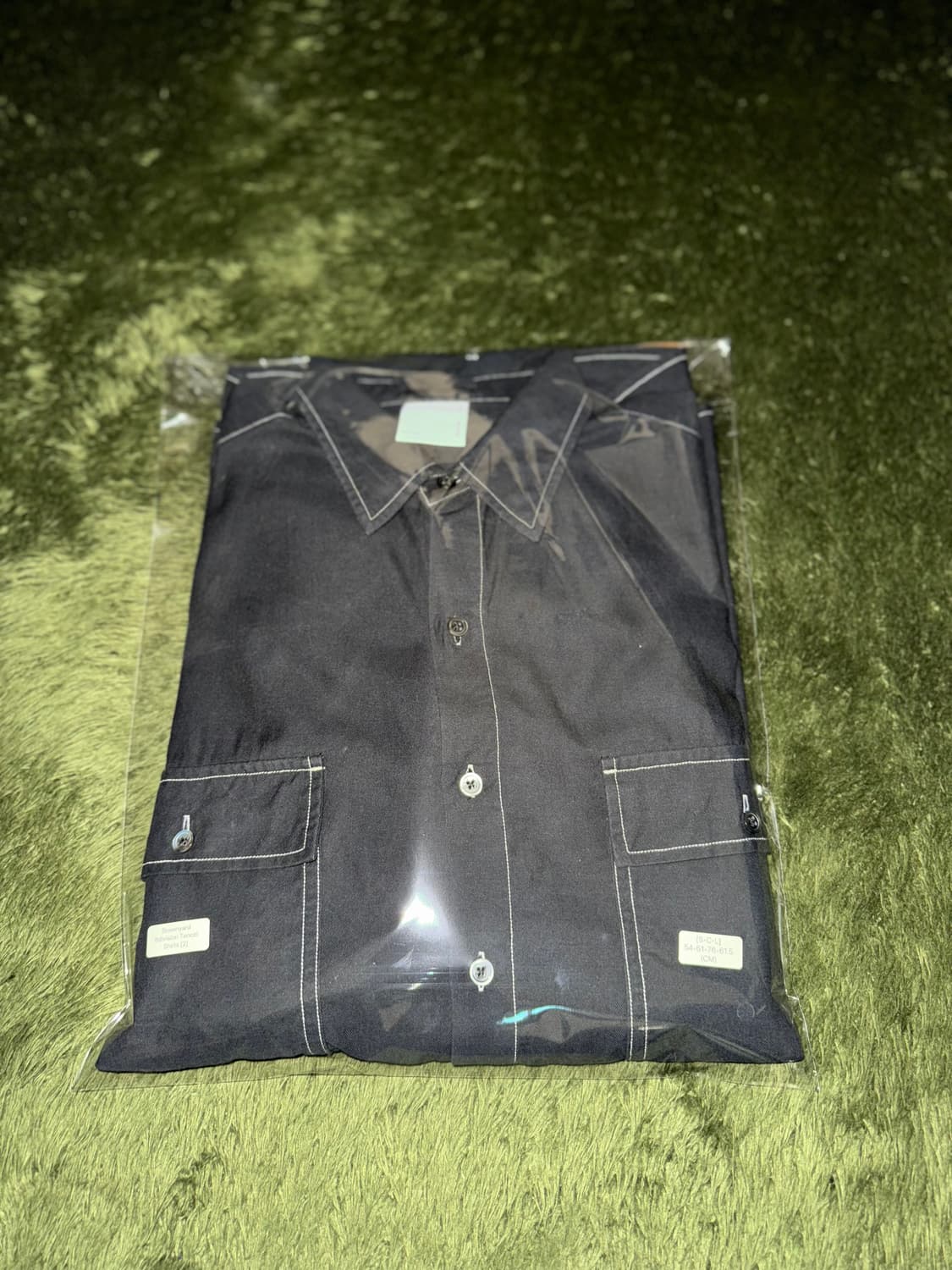 [2] 8division X 브라운야드 콜라보 텐셀 스티치 셔츠 블랙 상품이미지10