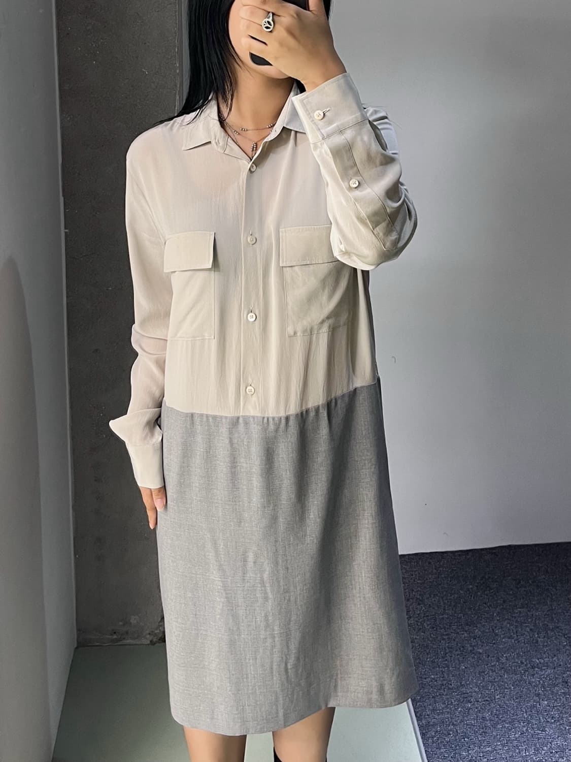 메종 마르지엘라 15f/w 실크 울 원피스 상품이미지3