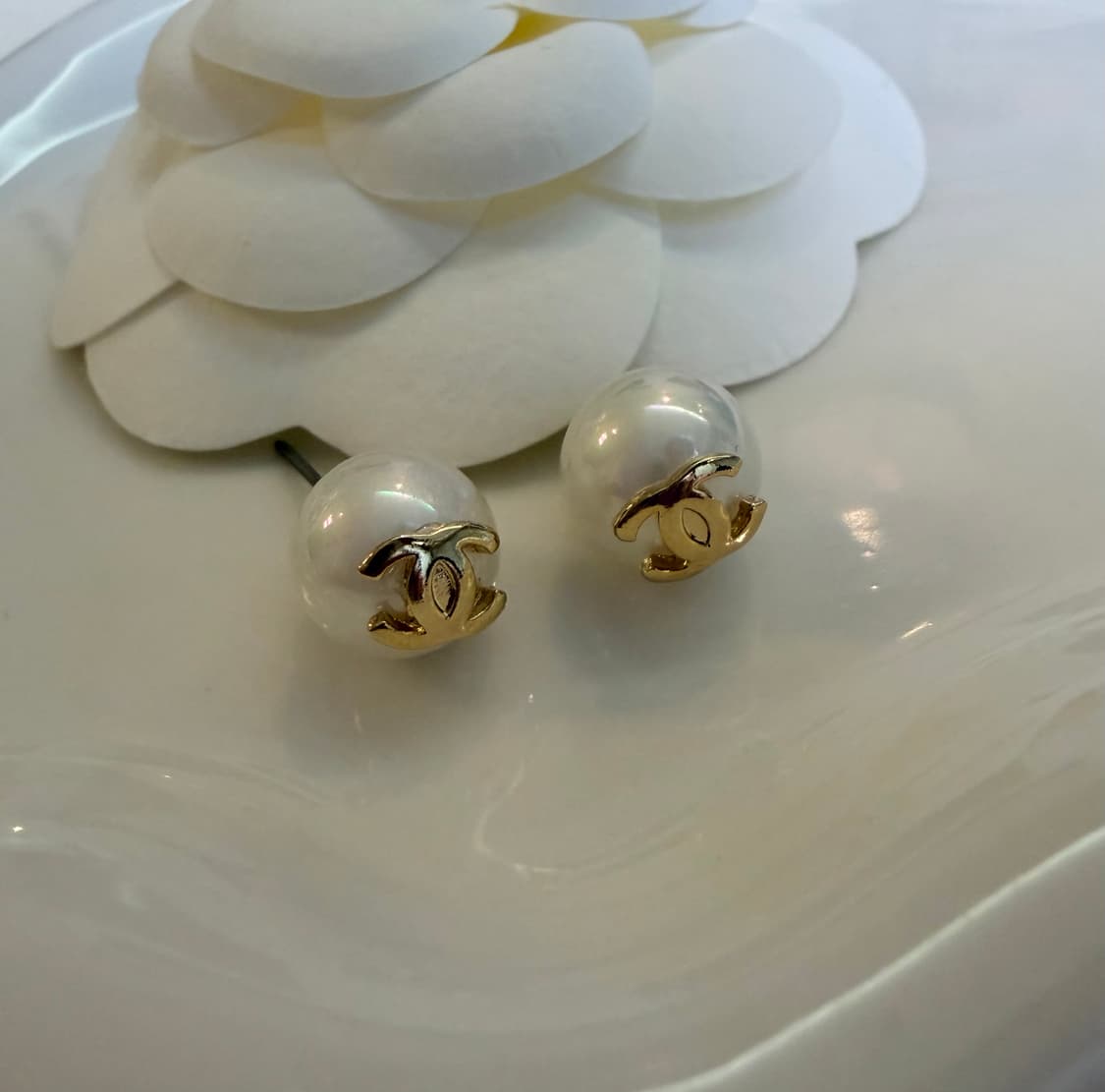 샤넬 콩 진주 귀걸이 업사이클링 상품이미지1