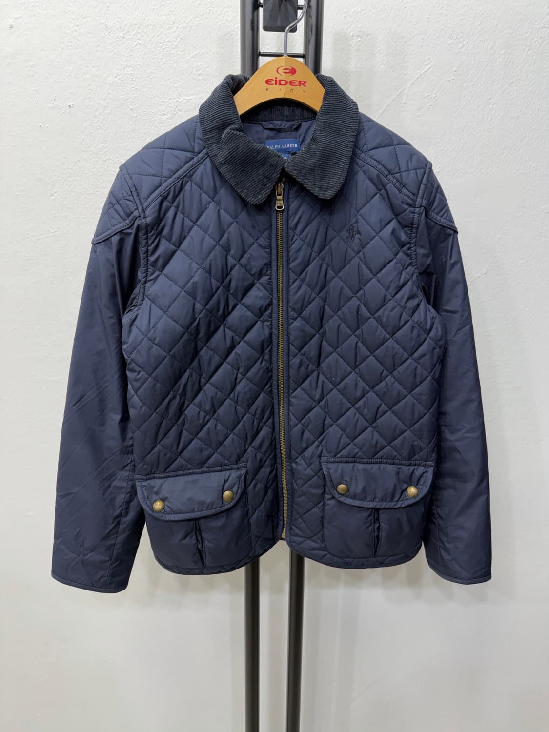 정품) 폴로랄프로렌 주니어 네이비 퀼팅 자켓 L(12-14) 상품이미지1