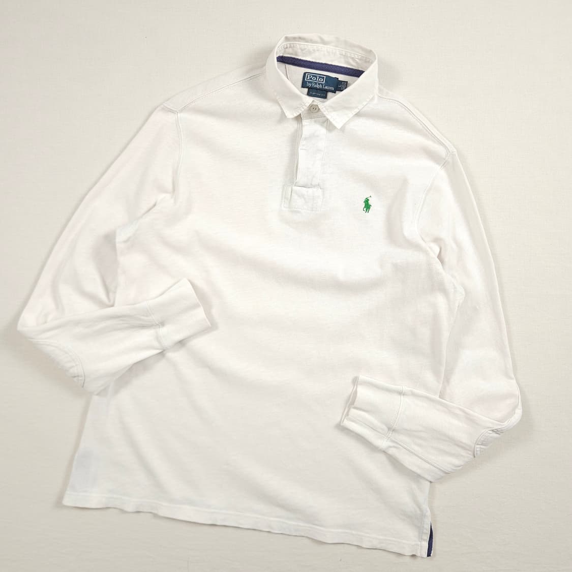 L(100) 폴로 랄프로렌 스탠다드 화이트 럭비티 상품이미지2