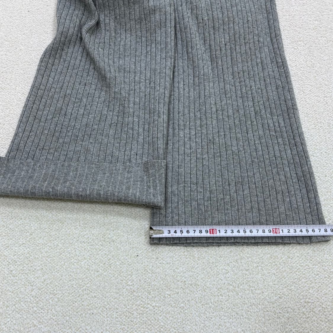 실측확인 빈티지 와이드 밴딩 니트 팬츠 0319E 상품이미지7