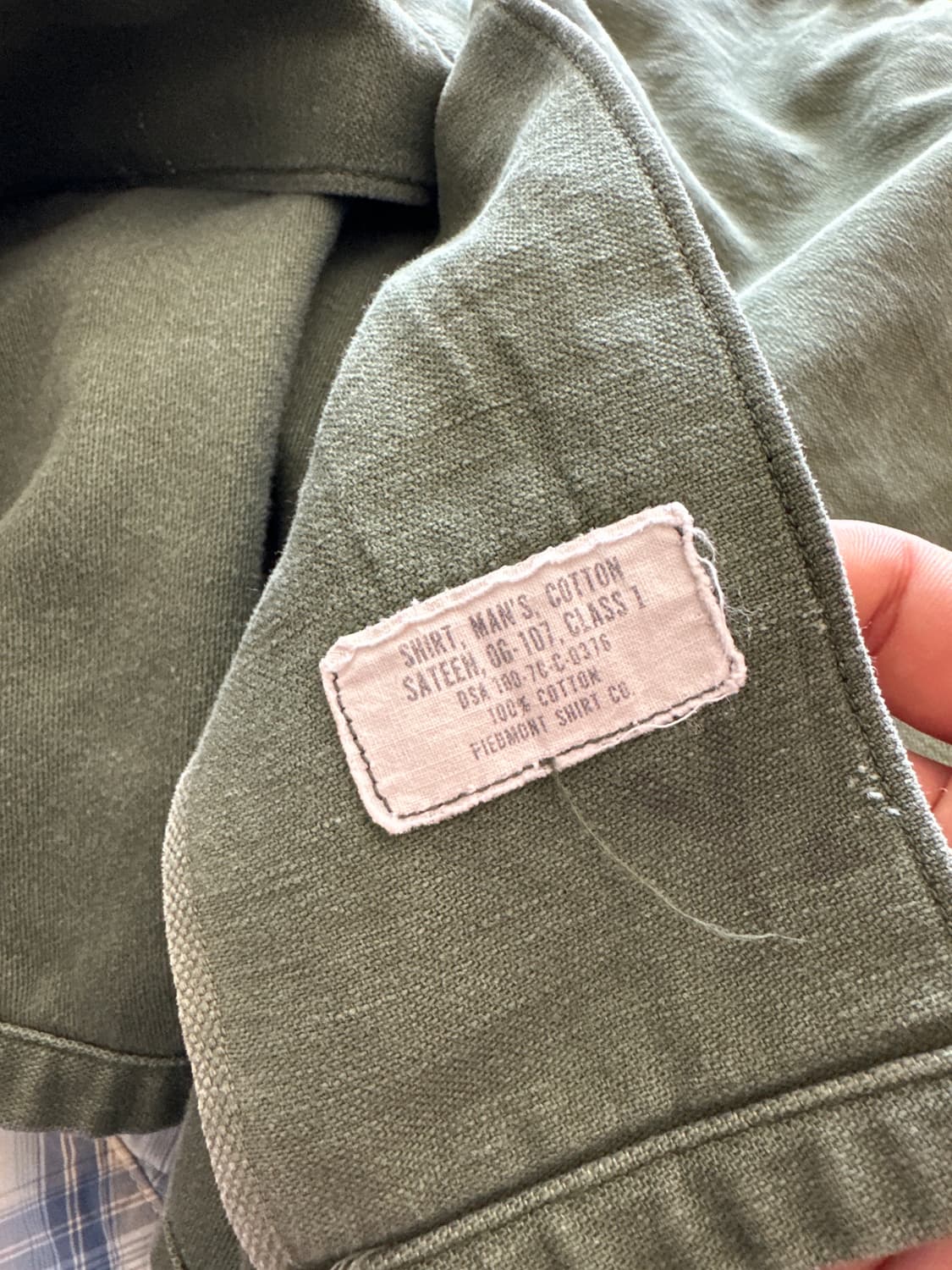 70s U.S. ARMY OG-107 유틸리티 셔츠 자켓 상품이미지9