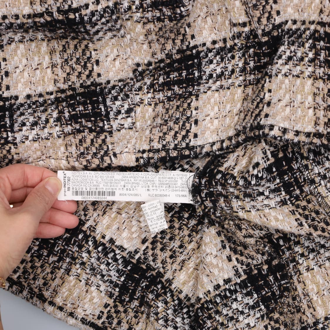 L 자라 여성 트위드 자켓 0225H1 상품이미지4