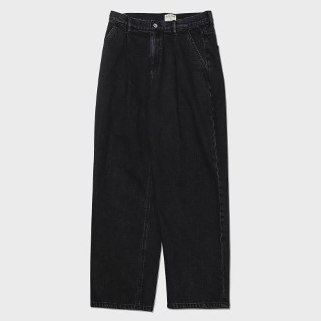 1 블랭크룸 원턱 흑청 블랙 데님 청바지 상품이미지1