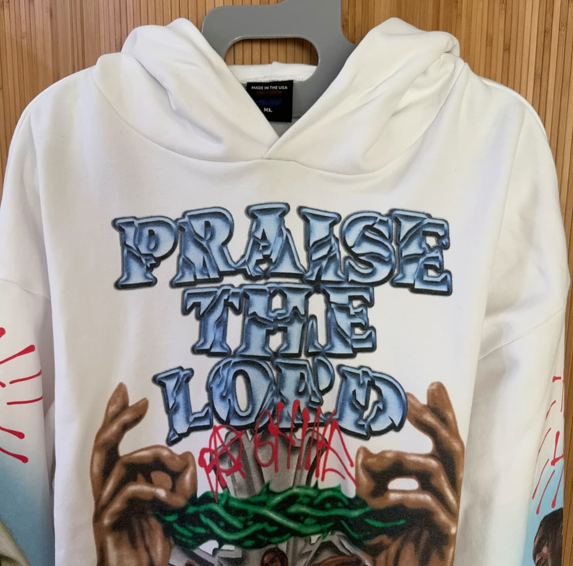 에이셉라키 praise the lord 머천다이즈 후드 상품이미지2