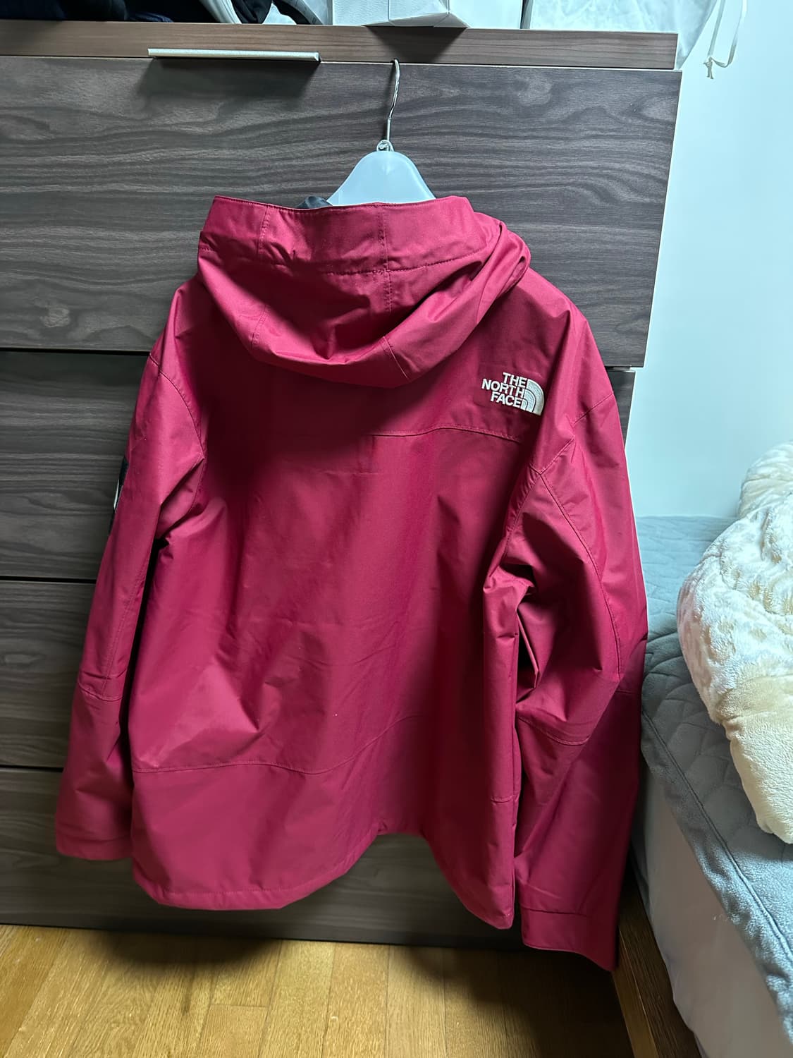 [95]노스페이스 화이트라벨 바람막이 레드와인 새제품  상품이미지5