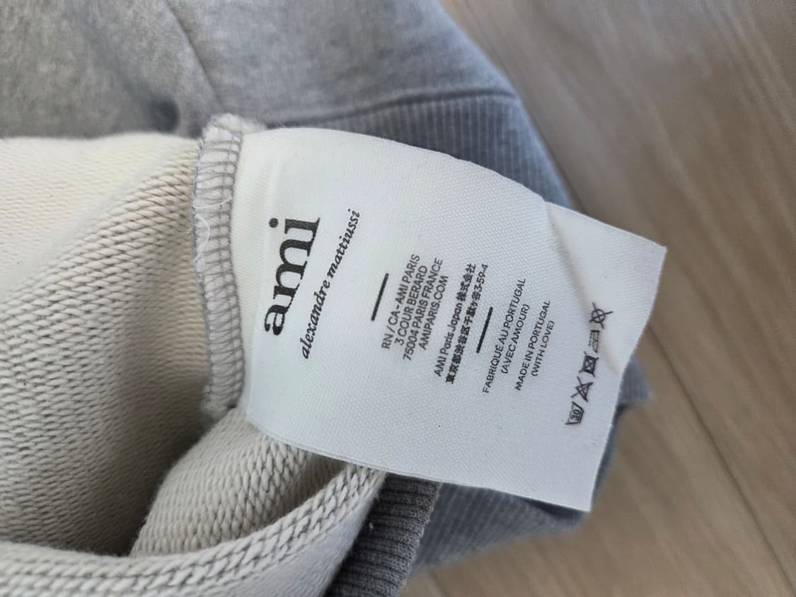 [L] 아미 빅하트 자수로고 맨투맨 상품이미지5