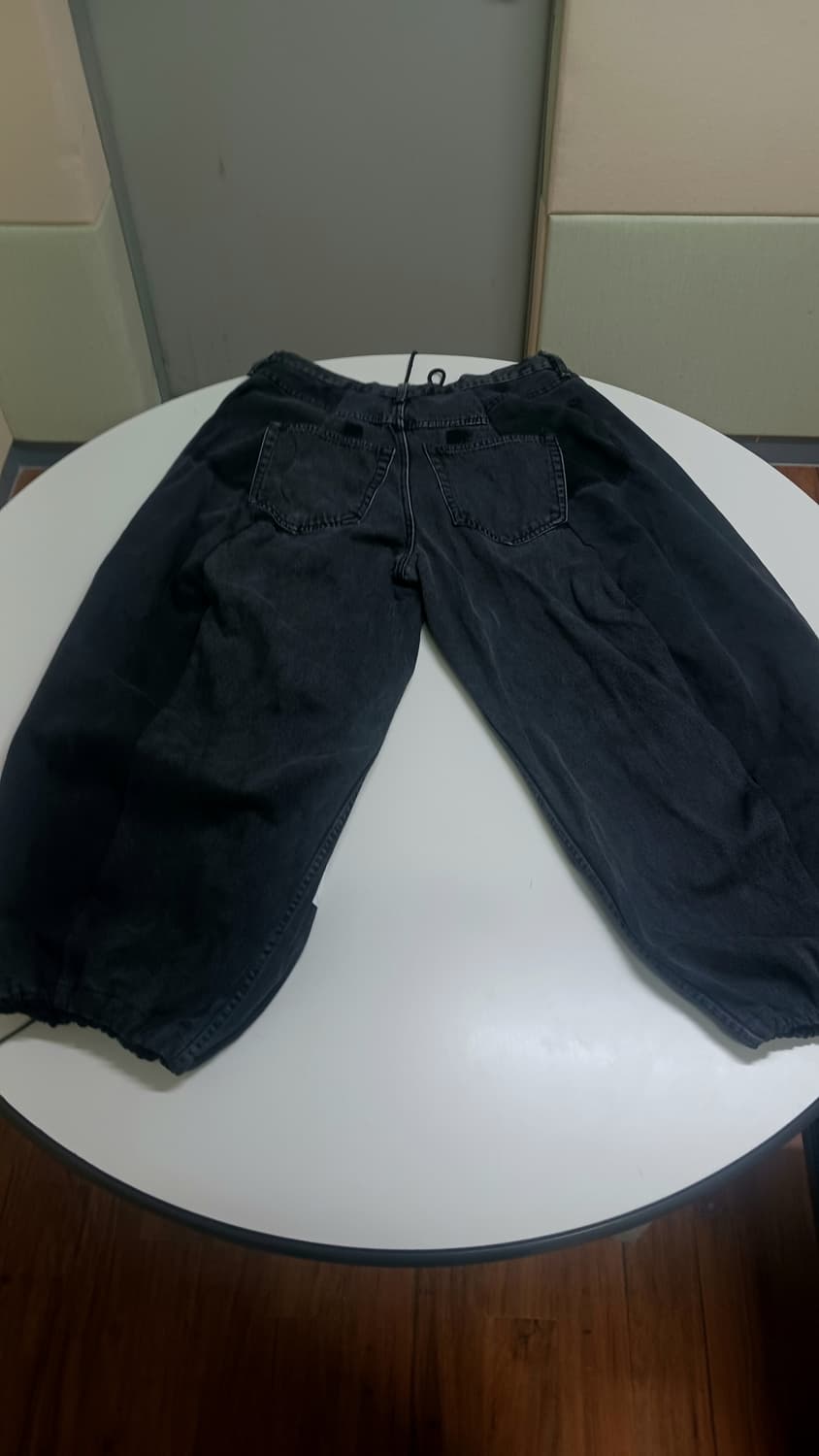 빈티지 오버핏 해골 힙한 검정생 청바지 상품이미지3