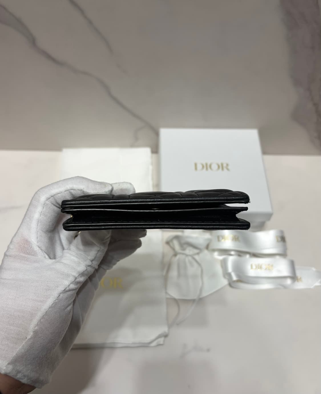 [정품] 디올 까나쥬 램스킨 카드지갑 백화점 풀구성 상품이미지5