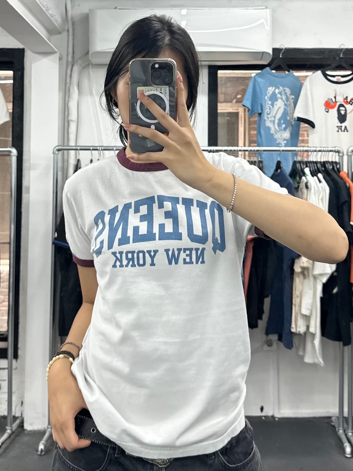 챔피온 퀸스 버건디 링거티 상품이미지3