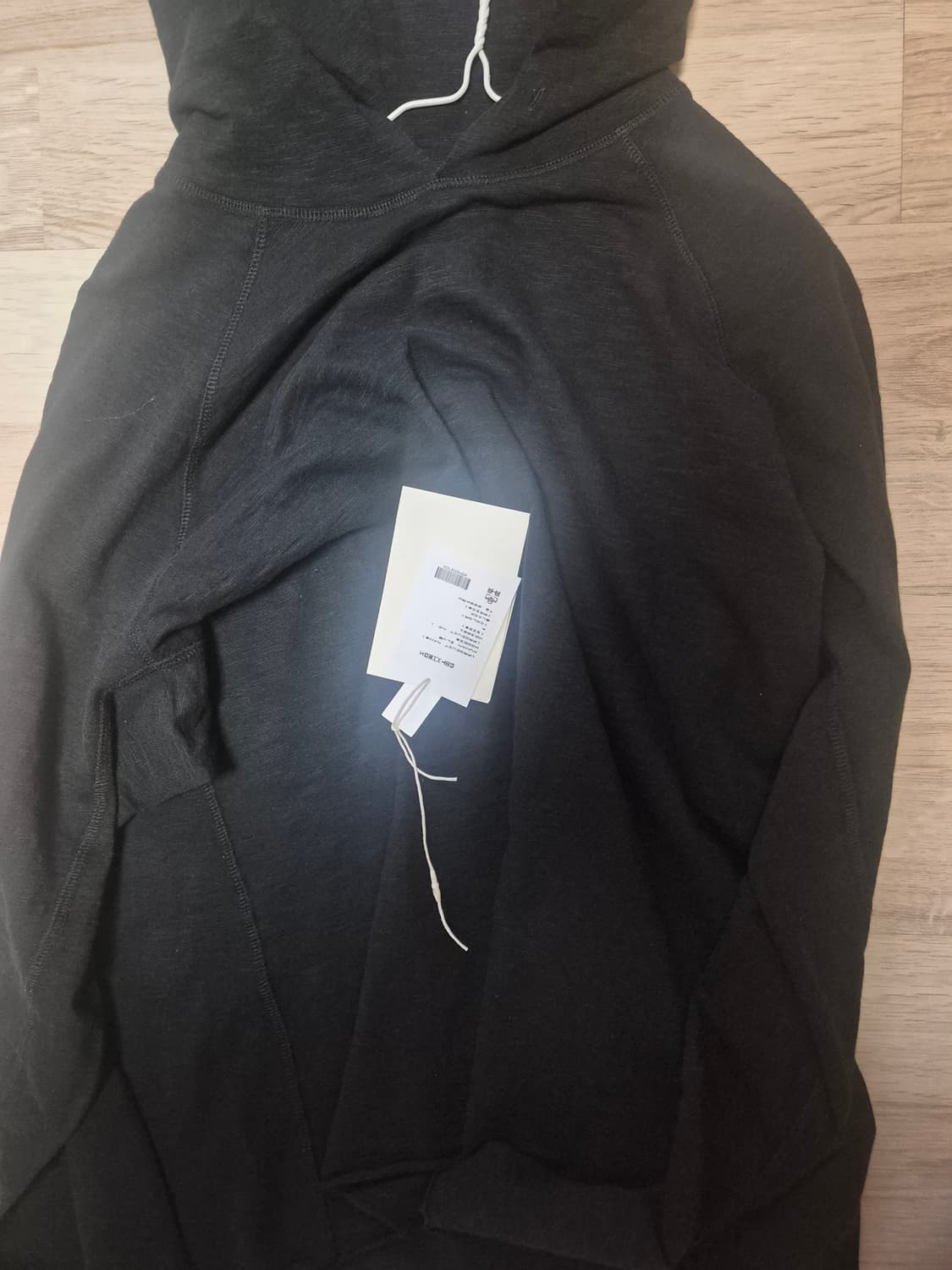 폴리테루 휴먼 슬럽 후디 4사이즈 블랙 상품이미지2