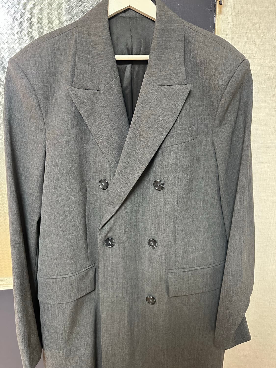 아르켓 arket 울 롱 블레이저 회색 컬러 상품이미지2