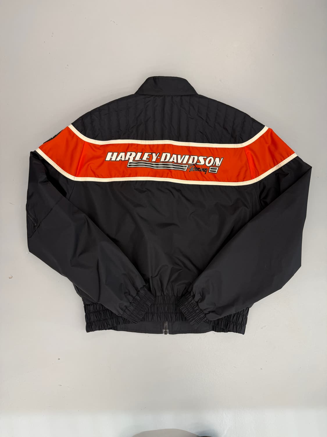 할리데이비슨 루즈핏 빅로고 레이싱 나일론 봄버 자켓 상품이미지2