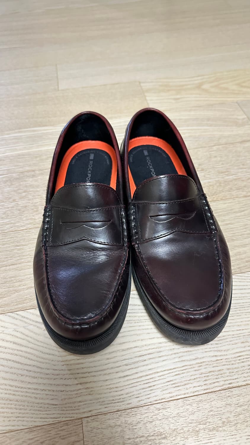 락포트 모던프렙 페니 로퍼 6.5w(245와이드) 버건디  상품이미지1