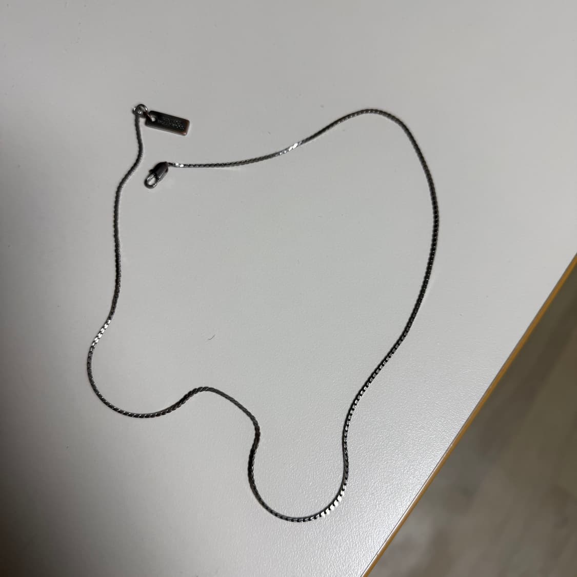 Diagonal Snake Chain Necklace 상품이미지6