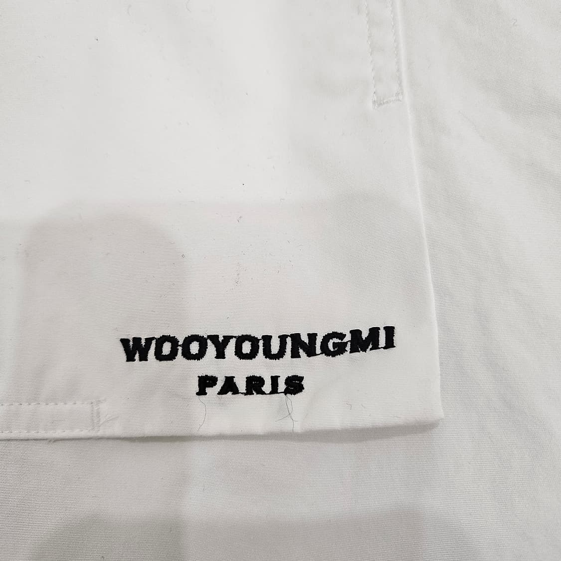 정품 우영미 22s 백로고 화이트 셔츠 상품이미지5