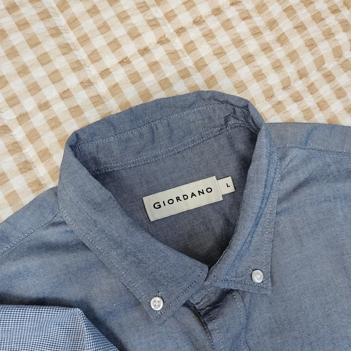 지오다노 긴소매 셔츠 남자100 (2벌가격) 상품이미지3