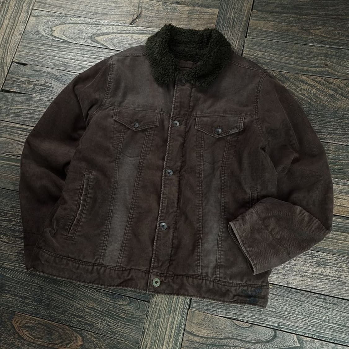 [아메리칸이글] 빈티지 워시드 쉐르파 코듀로이 트러커 자켓 M18450 상품이미지1