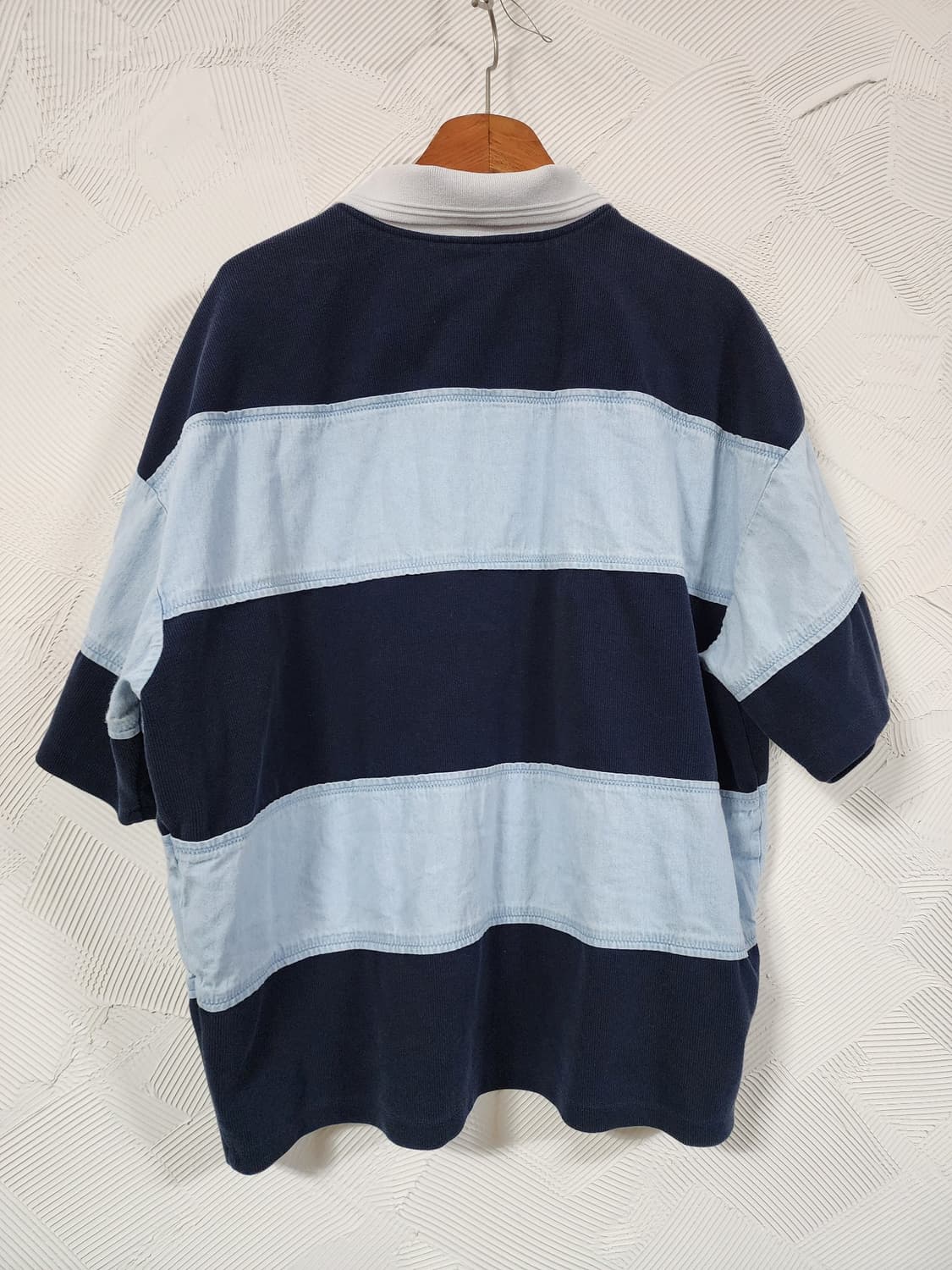 시스템 럭비티 네이비/스카이 블루 상품이미지3
