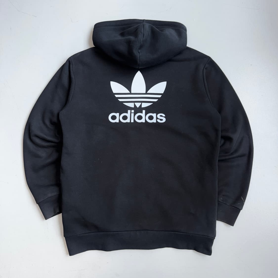 아디다스 신형 파이어버드 빅로고 후드집업 블랙 상품이미지3