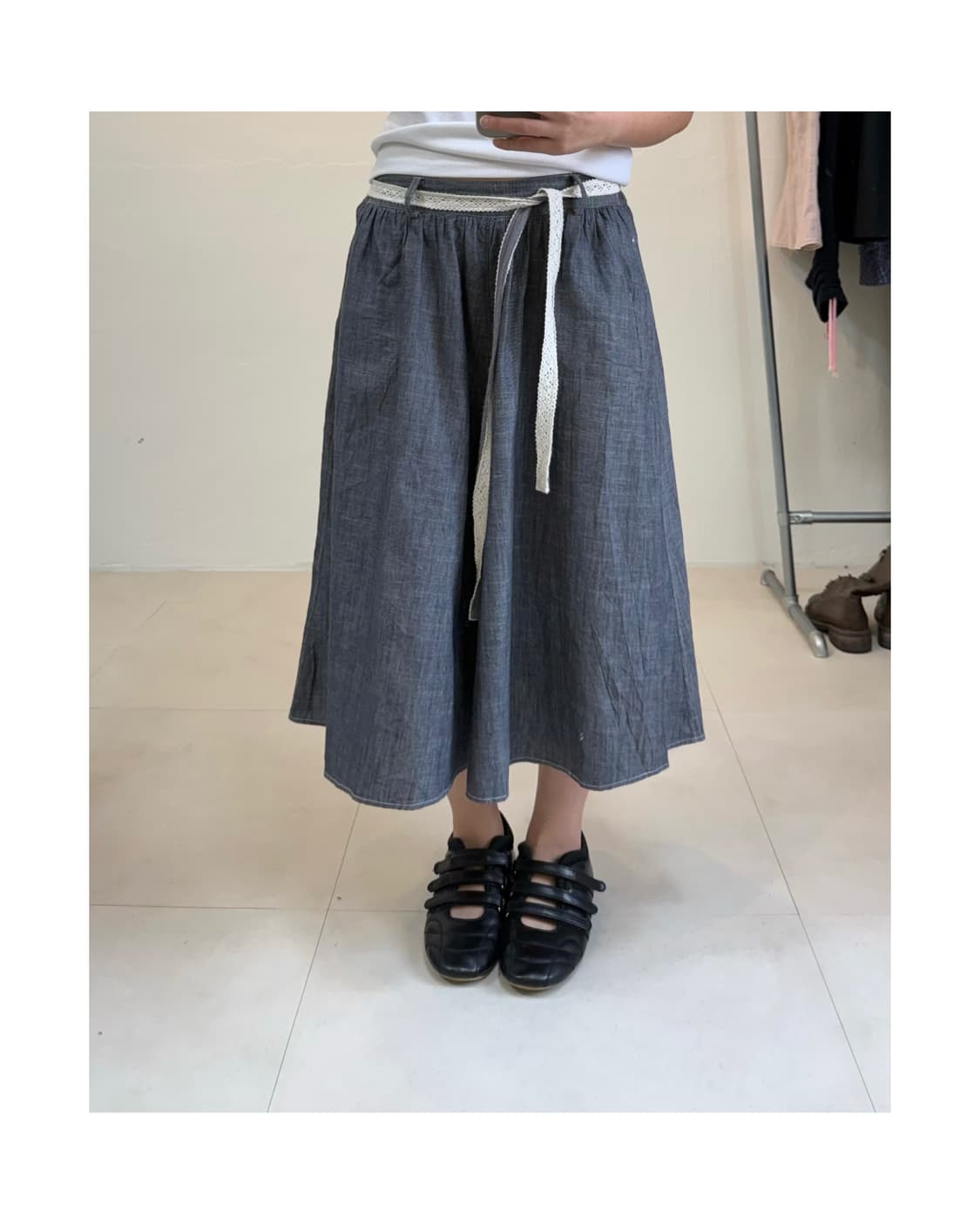 빈티지 벨티드 팬츠 상품이미지1