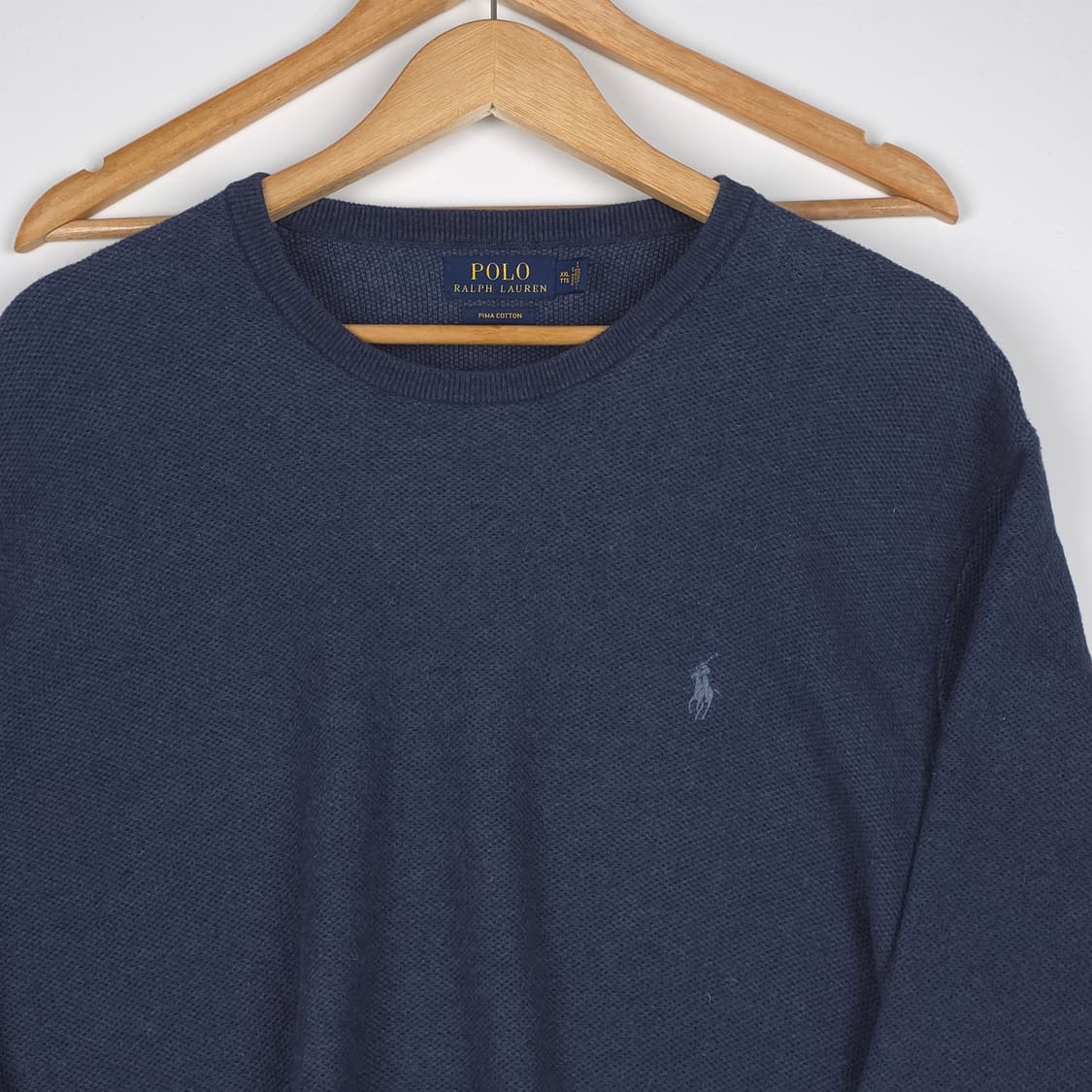 폴로 랄프로렌 피마코튼 와플니트 네이비 (XXL) 상품이미지3