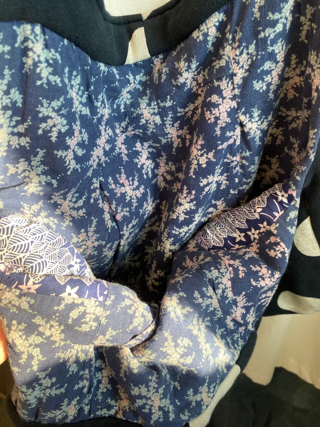 네이비 도트 빅숄더백 상품이미지7