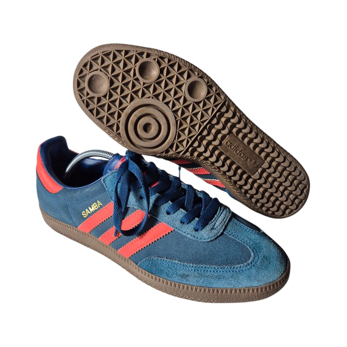 260) 13s adidas 아디다스 삼바 트라이벌 블루 레드 상품이미지2
