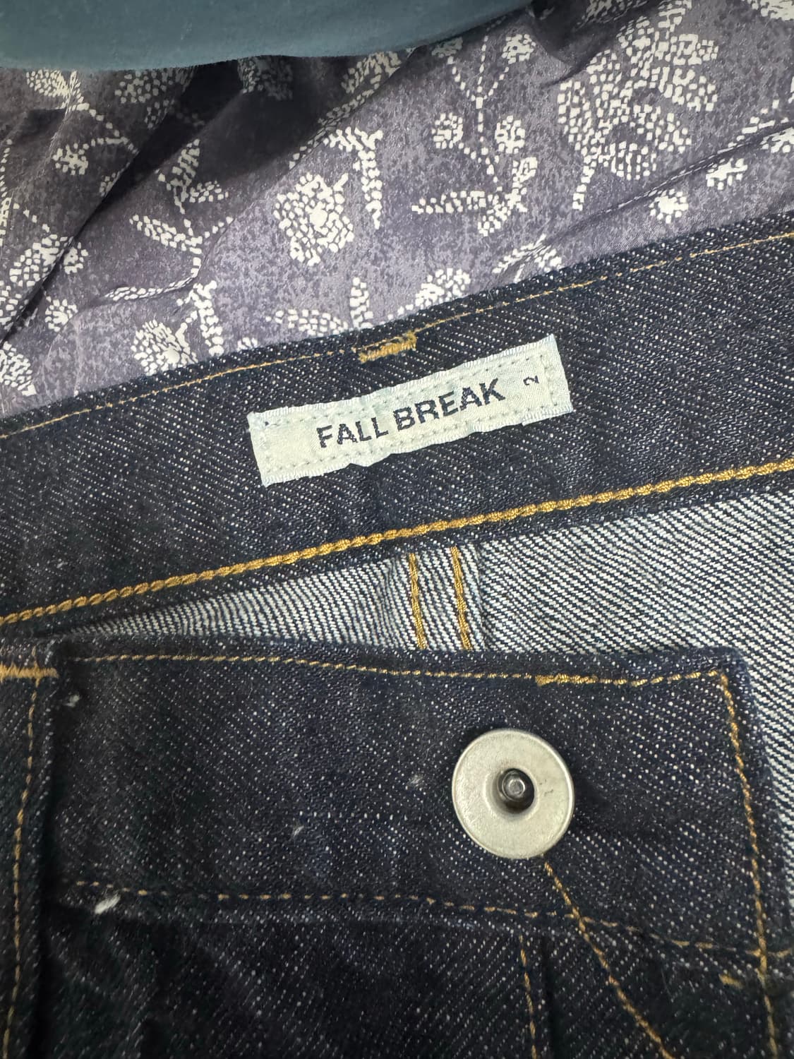 [34, 2] 폴브레이크 우디 데님팬츠 재팬셀비지 새상품 상품이미지3