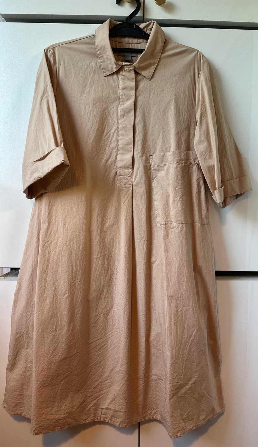 COS 코스 베이지 셔츠형 원피스 상품이미지1