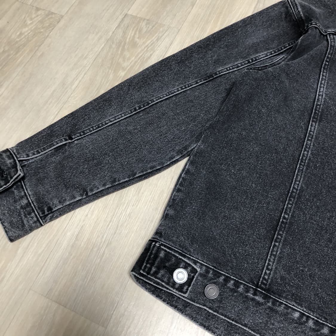 (L) 브랜디드 BRANDED 2001 슬로우 워커 데님 자켓 블랙 자켓 상품이미지7