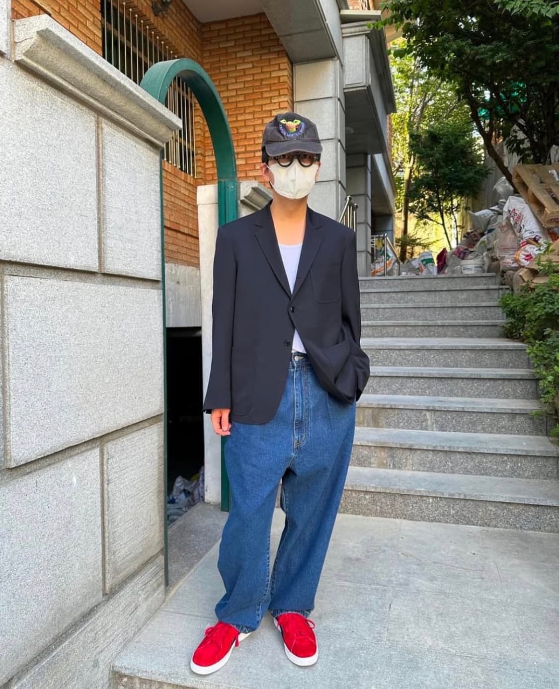 타이핑 미스테이크 더스티 블랙 80-90년대 빈티지 캡 상품이미지3