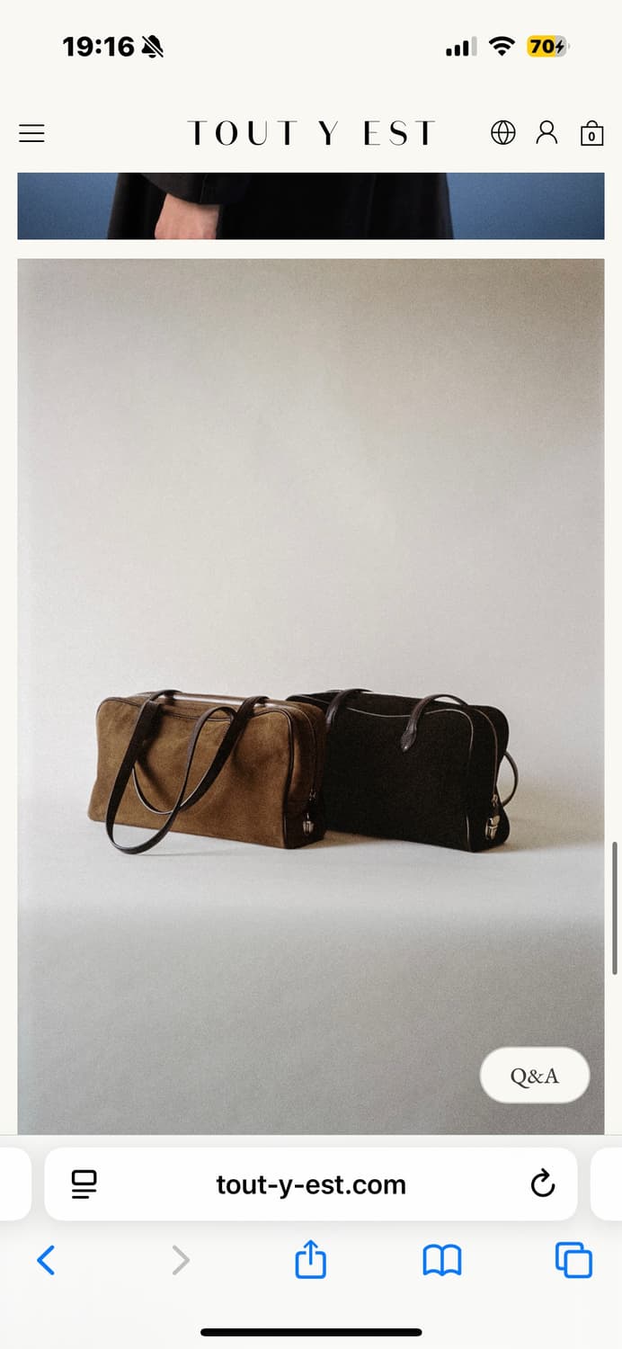 투티에 로케백 스웨이드 미사용 상품이미지3