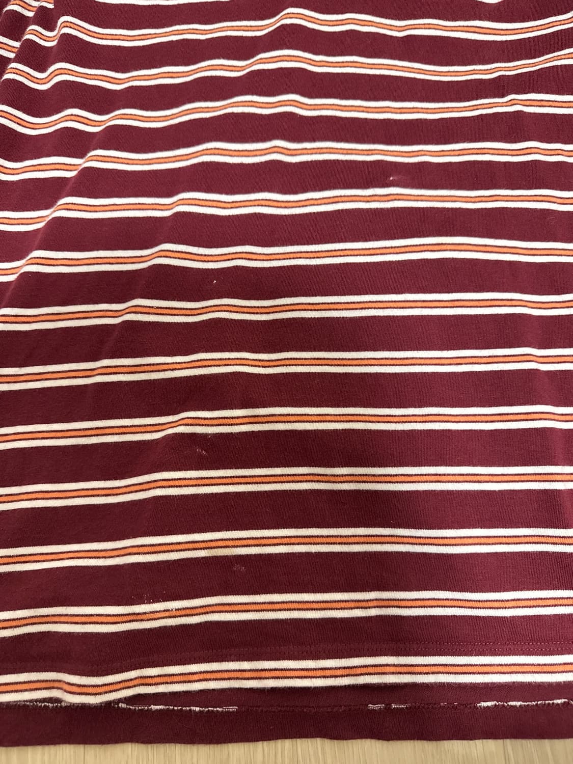 Dunst 던스트 버건디 스트라이프 셔츠 상품이미지4