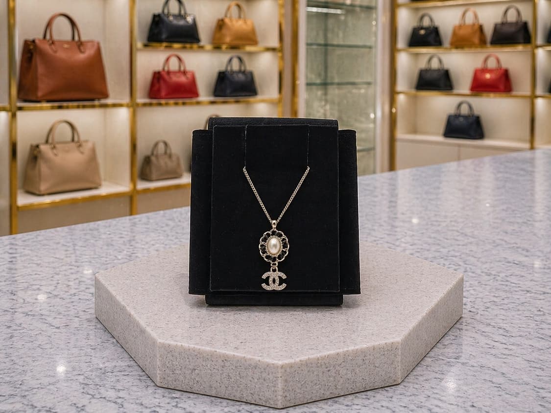 [A급] 샤넬 CC 체인 펄 네크리스 판매합니다!!! 상품이미지1