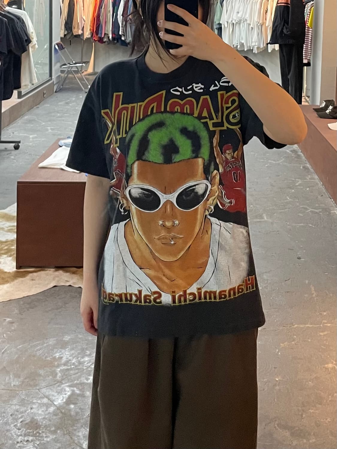 빈티지 슬램덩크 강백호 그래픽 반팔 H2529 상품이미지1