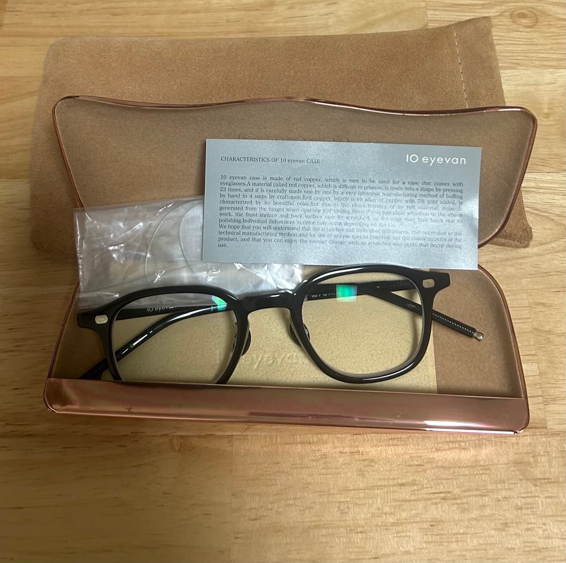 텐아이반 no7 유광 블랙 45 사이즈 뿔테 안경 상품이미지2