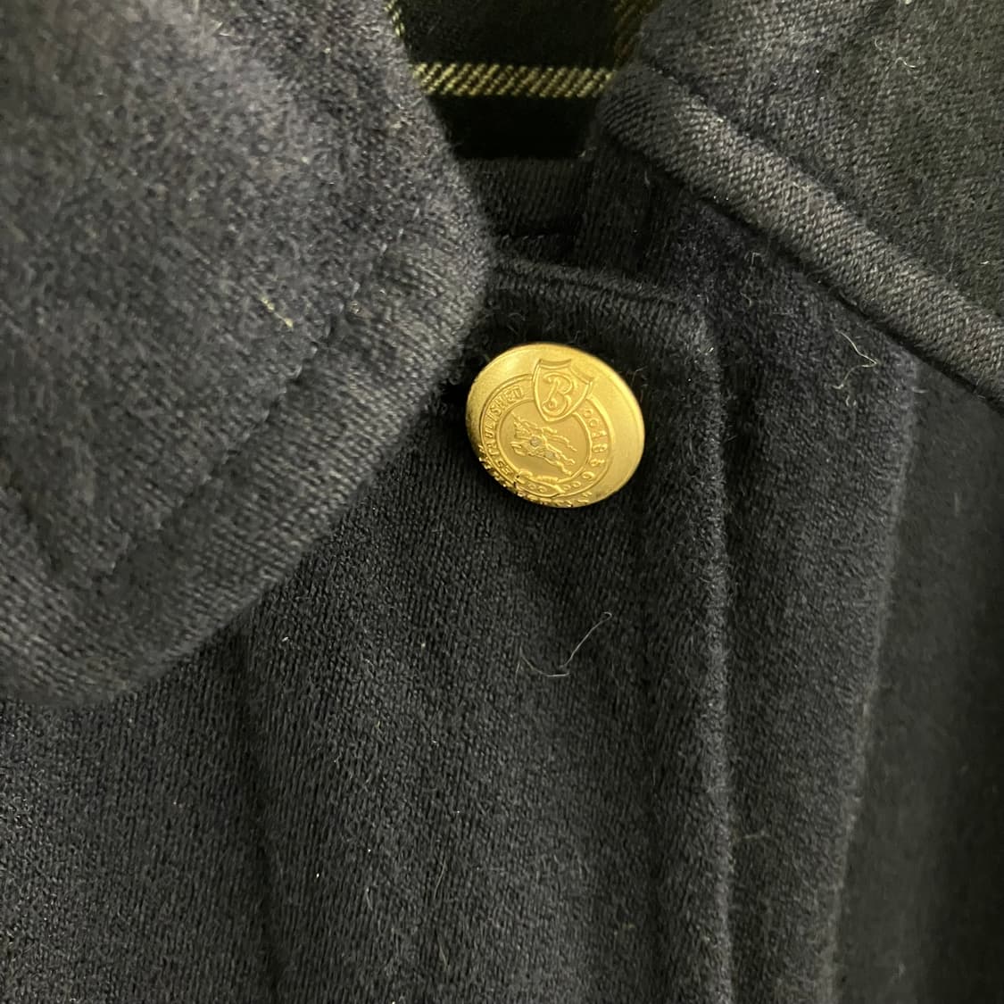 버버리 네이비 울 블루종 자켓 상품이미지5